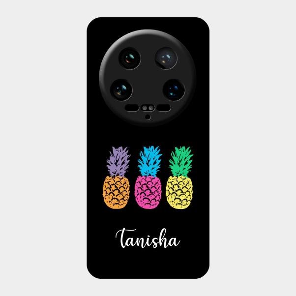 Colorful Pineapple Glass Case Cover For Xiaomi 14 Ultra