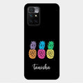 Colorful Pineapple Glass Case Cover For Xiaomi Redmi 10 Prime 2022