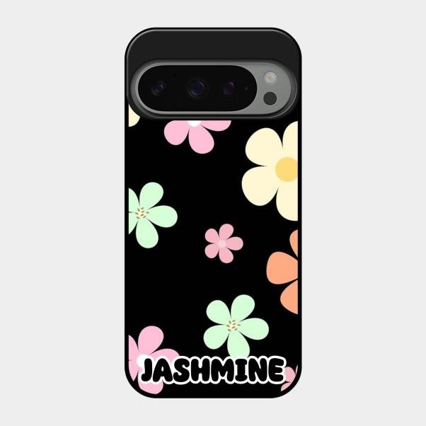 Colorfull Daisy Floral Glass Case Cover For Google Pixel 9 Pro 5G