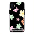 Colorfull Daisy Floral Glass Case Cover For iPhone 12 mini
