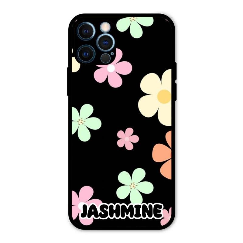 Colorfull Daisy Floral Glass Case Cover For iPhone 12 Pro