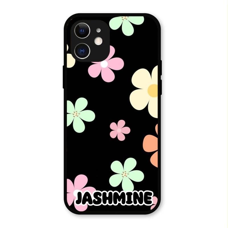 Colorfull Daisy Floral Glass Case Cover For iPhone 12