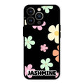 Colorfull Daisy Floral Glass Case Cover For iPhone 13 Pro