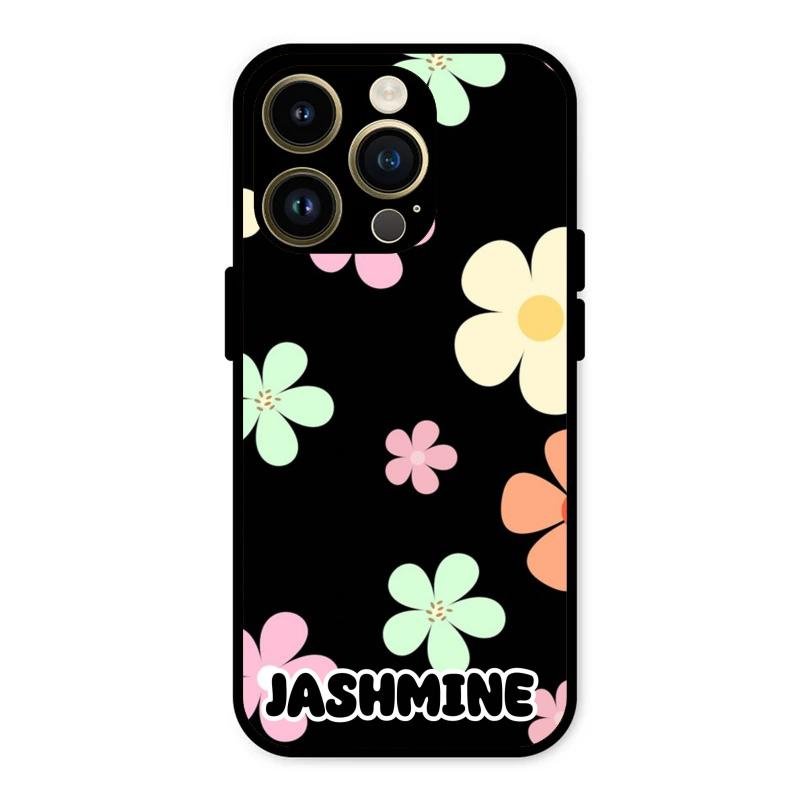 Colorfull Daisy Floral Glass Case Cover For iPhone 14 Pro