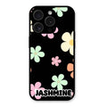 Colorfull Daisy Floral Glass Case Cover For iPhone 15 Pro Max