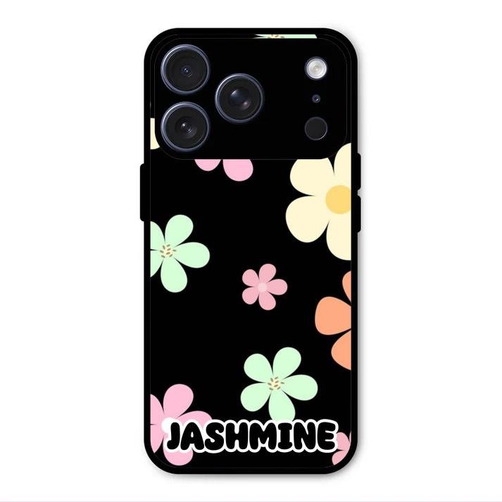Colorfull Daisy Floral Glass Case Cover For iPhone 17 Pro Max