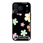 Colorfull Daisy Floral Glass Case Cover For iPhone 17 Pro Max