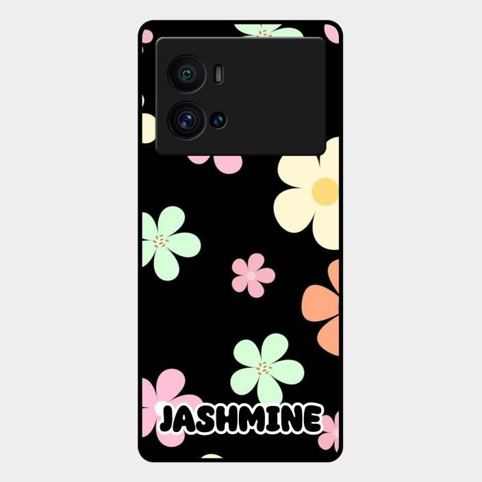 Colorfull Daisy Floral Glass Case Cover For Iqoo 9 Pro 5G