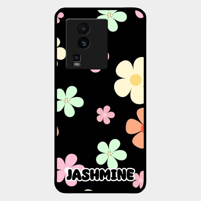 Colorfull Daisy Floral Glass Case Cover For Iqoo Neo 7 5G