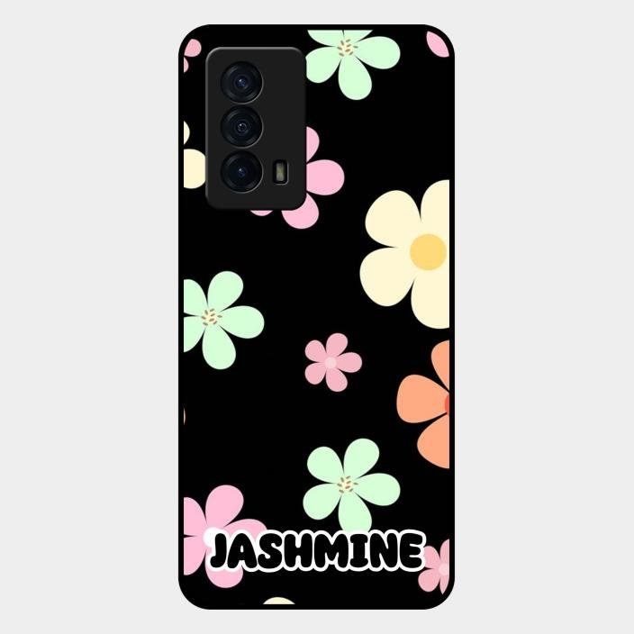 Colorfull Daisy Floral Glass Case Cover For Iqoo Z5 5G