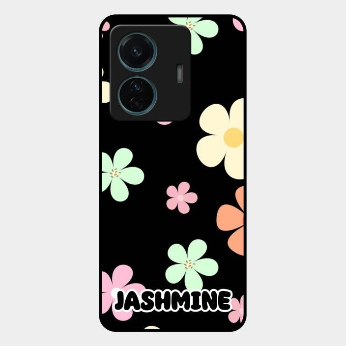 Colorfull Daisy Floral Glass Case Cover For Iqoo Z6 Pro 5G