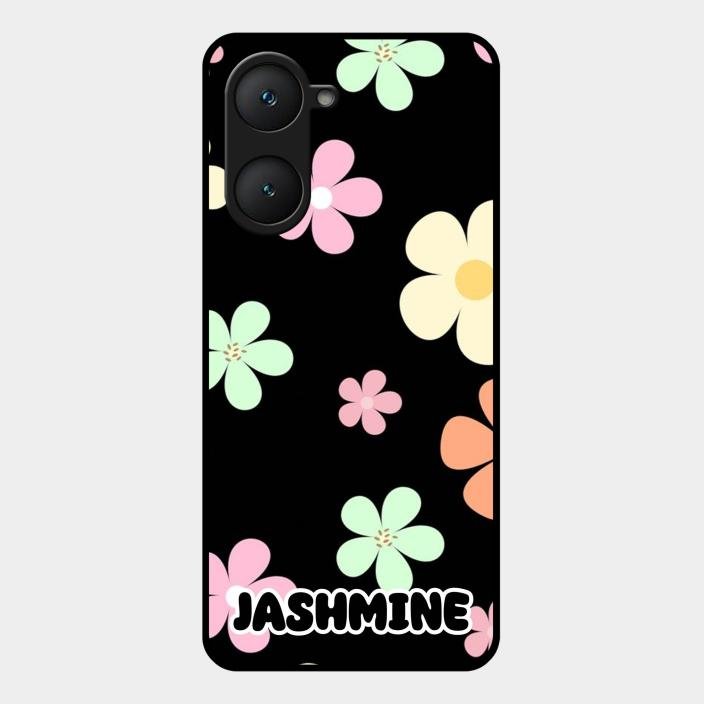 Colorfull Daisy Floral Glass Case Cover For Iqoo Z9 Lite 5G