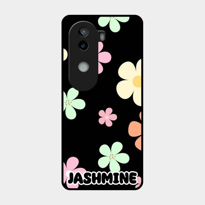 Colorfull Daisy Floral Glass Case Cover For Iqoo Z9S 5G