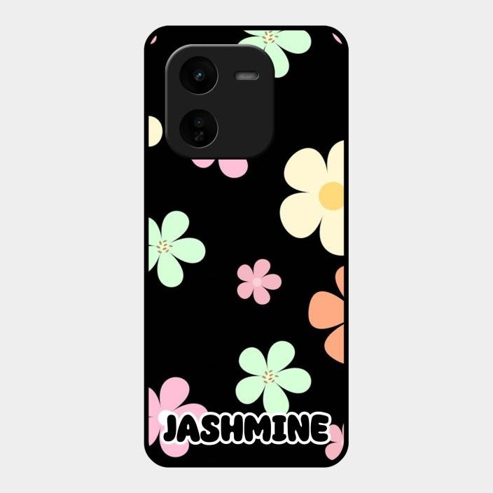 Colorfull Daisy Floral Glass Case Cover For Iqoo Z9X 5G