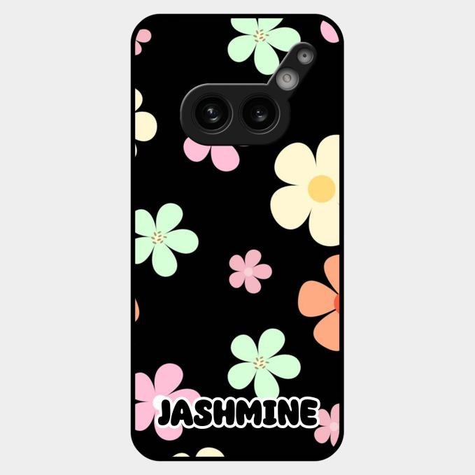 Colorfull Daisy Floral Glass Case Cover For Nothing Phone 2A Plus