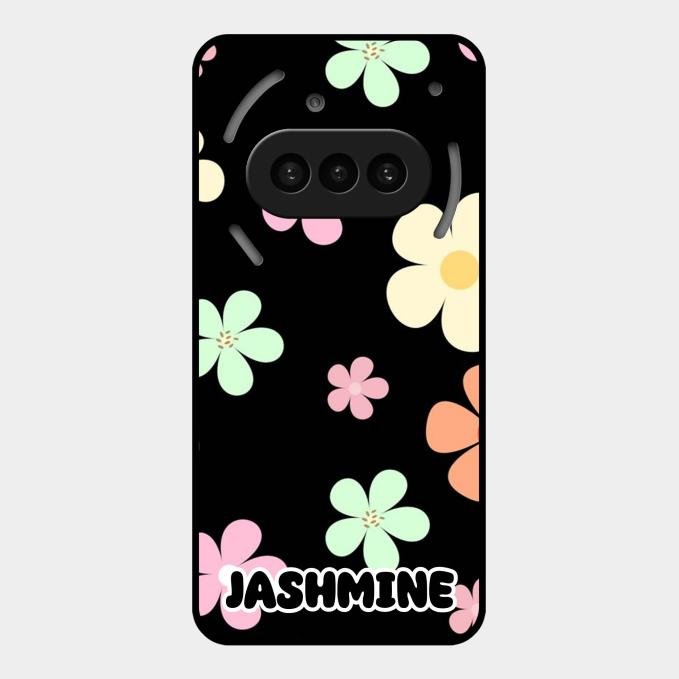 Colorfull Daisy Floral Glass Case Cover For Nothing Phone 3A 5G