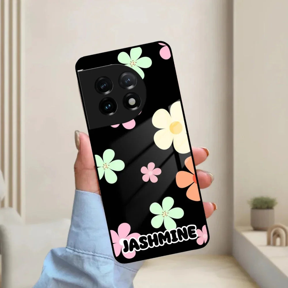 Colorfull Daisy Floral Glass Case Cover For OnePlus - ShopOnCliQ