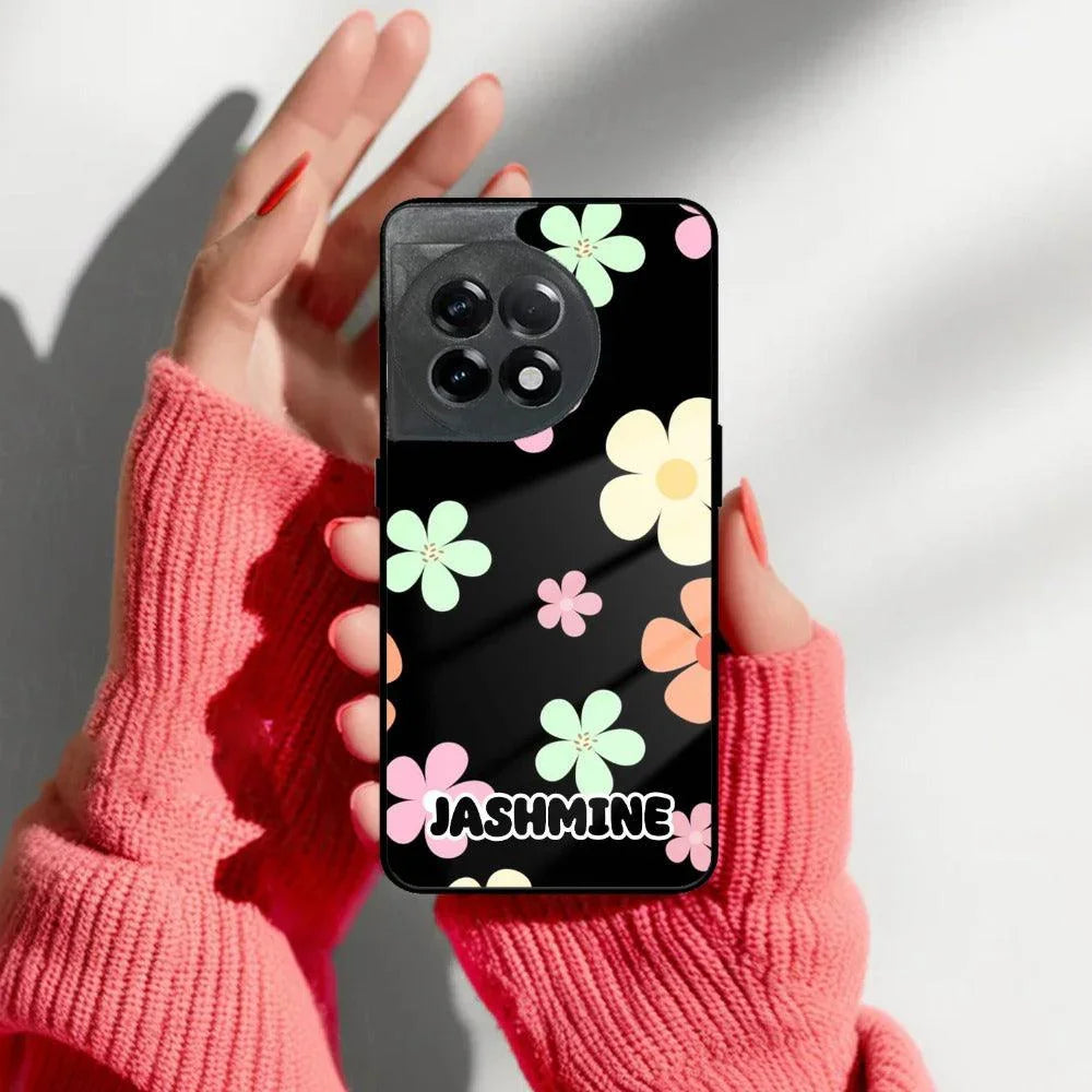 Colorfull Daisy Floral Glass Case Cover For OnePlus - ShopOnCliQ