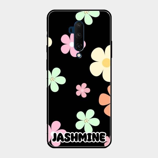 Colorfull Daisy Floral Glass Case Cover For Oneplus 7T Pro