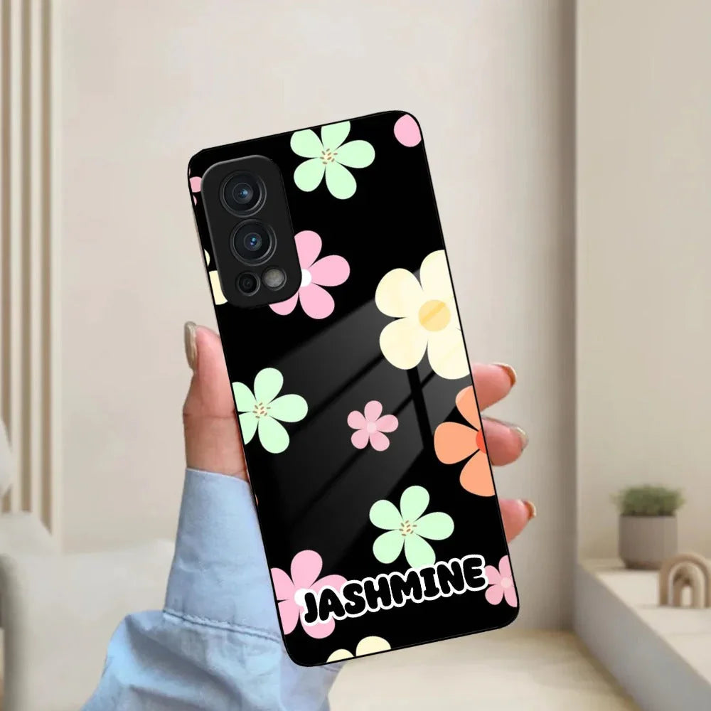 Colorfull Daisy Floral Glass Case Cover For OnePlus - ShopOnCliQ