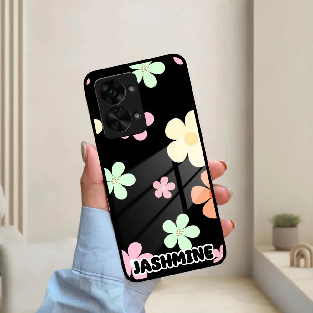 Colorfull Daisy Floral Glass Case Cover For OnePlus - ShopOnCliQ