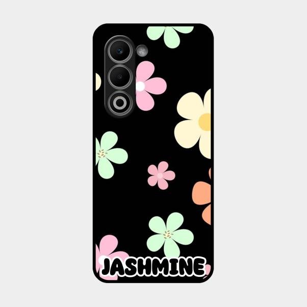 Colorfull Daisy Floral Glass Case Cover For Oppo A5 5G