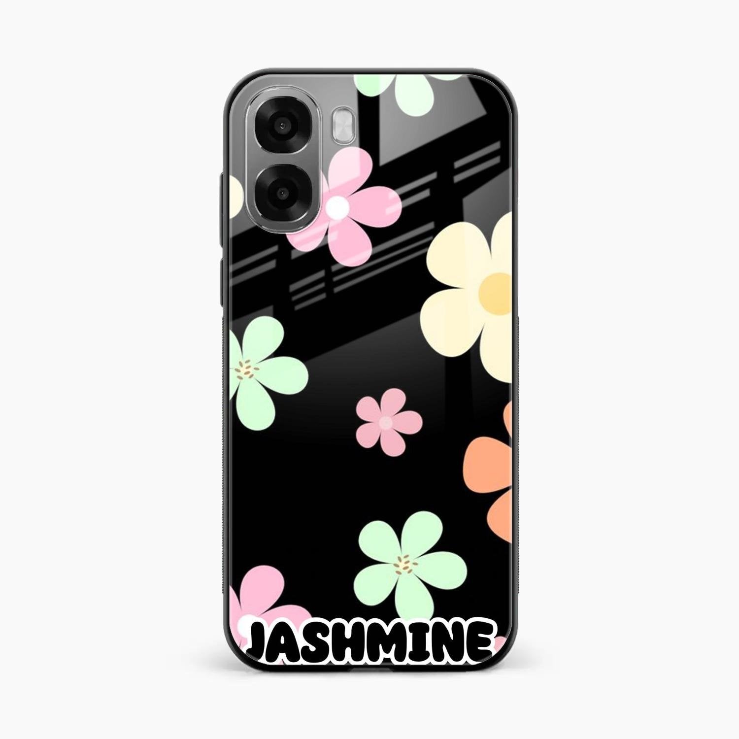 Colorfull Daisy Floral Glass Case Cover For Oppo A6X 5G