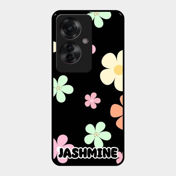 Colorfull Daisy Floral Glass Case Cover For Oppo F25 Pro 5G
