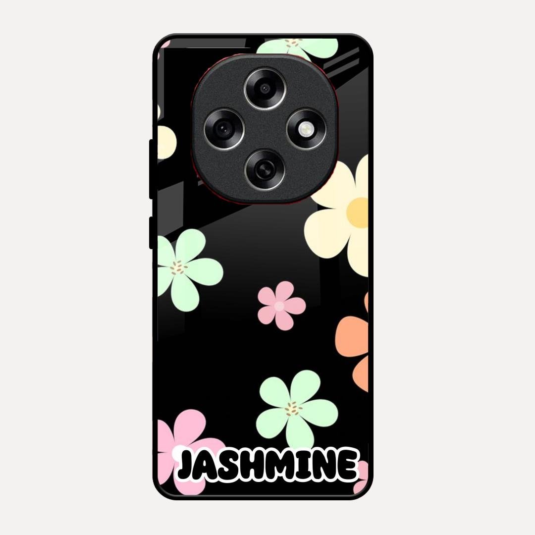 Colorfull Daisy Floral Glass Case Cover For Oppo F31 Pro 5G