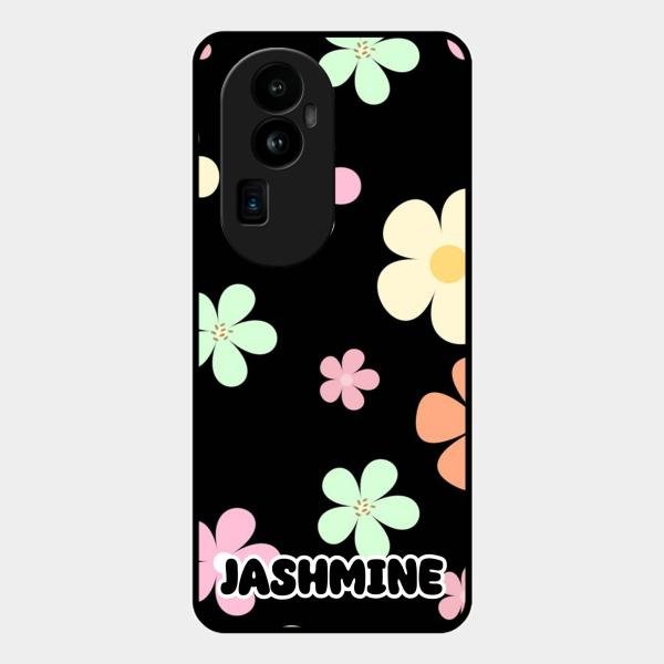 Colorfull Daisy Floral Glass Case Cover For Oppo Reno 10 Pro Plus 5G