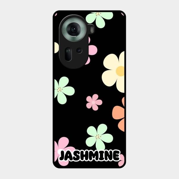 Colorfull Daisy Floral Glass Case Cover For Oppo Reno 11 5G