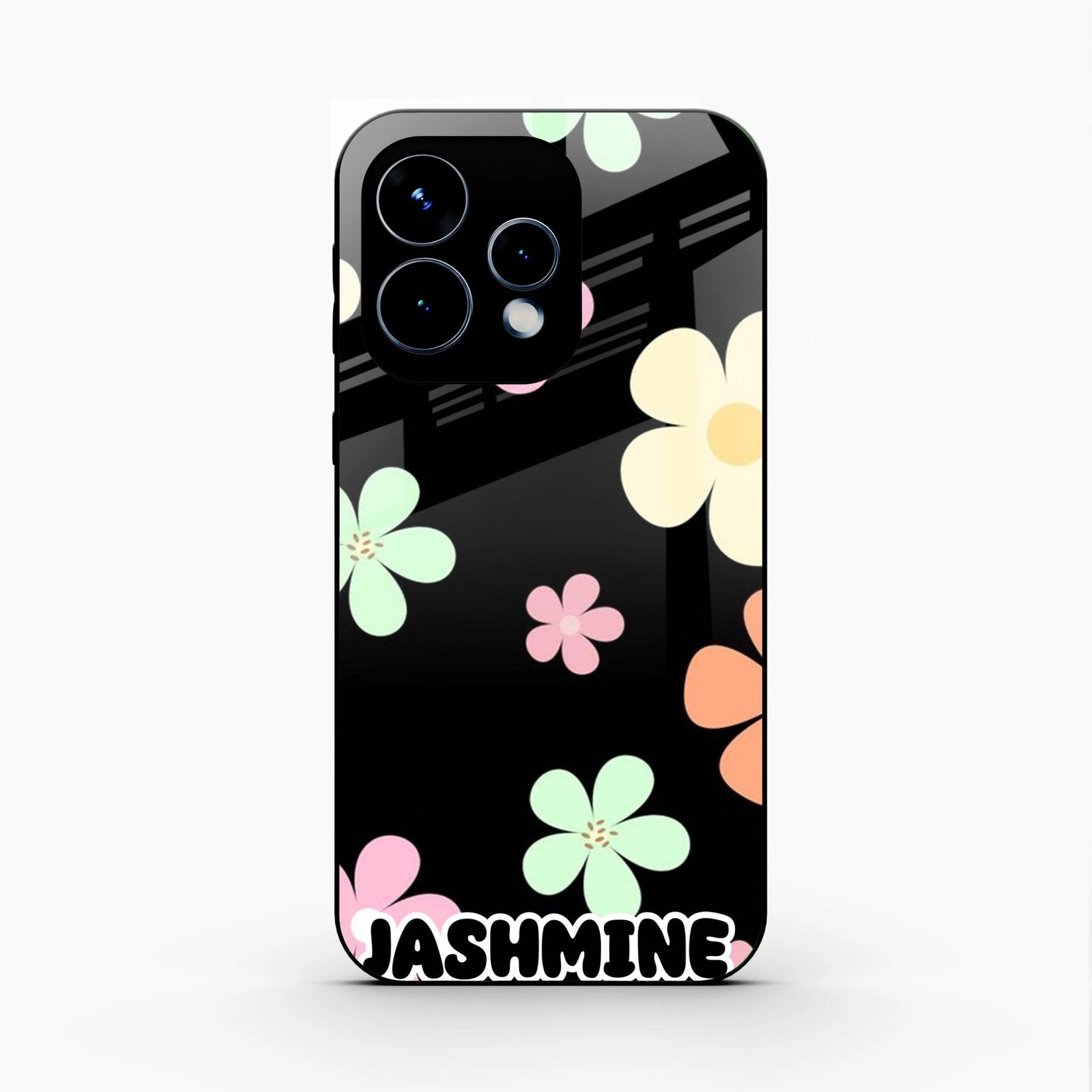 Colorfull Daisy Floral Glass Case Cover For Oppo Reno 15 5G
