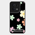 Colorfull Daisy Floral Glass Case Cover For Oppo Reno 8 5G