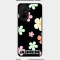 Colorfull Daisy Floral Glass Case Cover For Poco C71