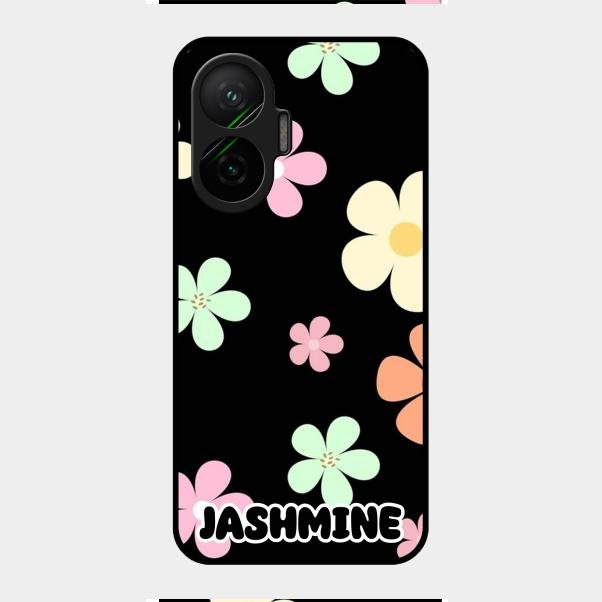 Colorfull Daisy Floral Glass Case Cover For Poco F7 5G