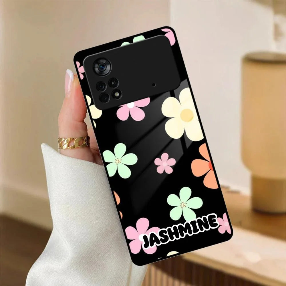 Colorfull Daisy Floral Glass Case Cover For Poco - ShopOnCliQ