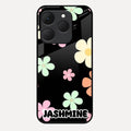 Colorfull Daisy Floral Glass Case Cover For Realme 15T 5G
