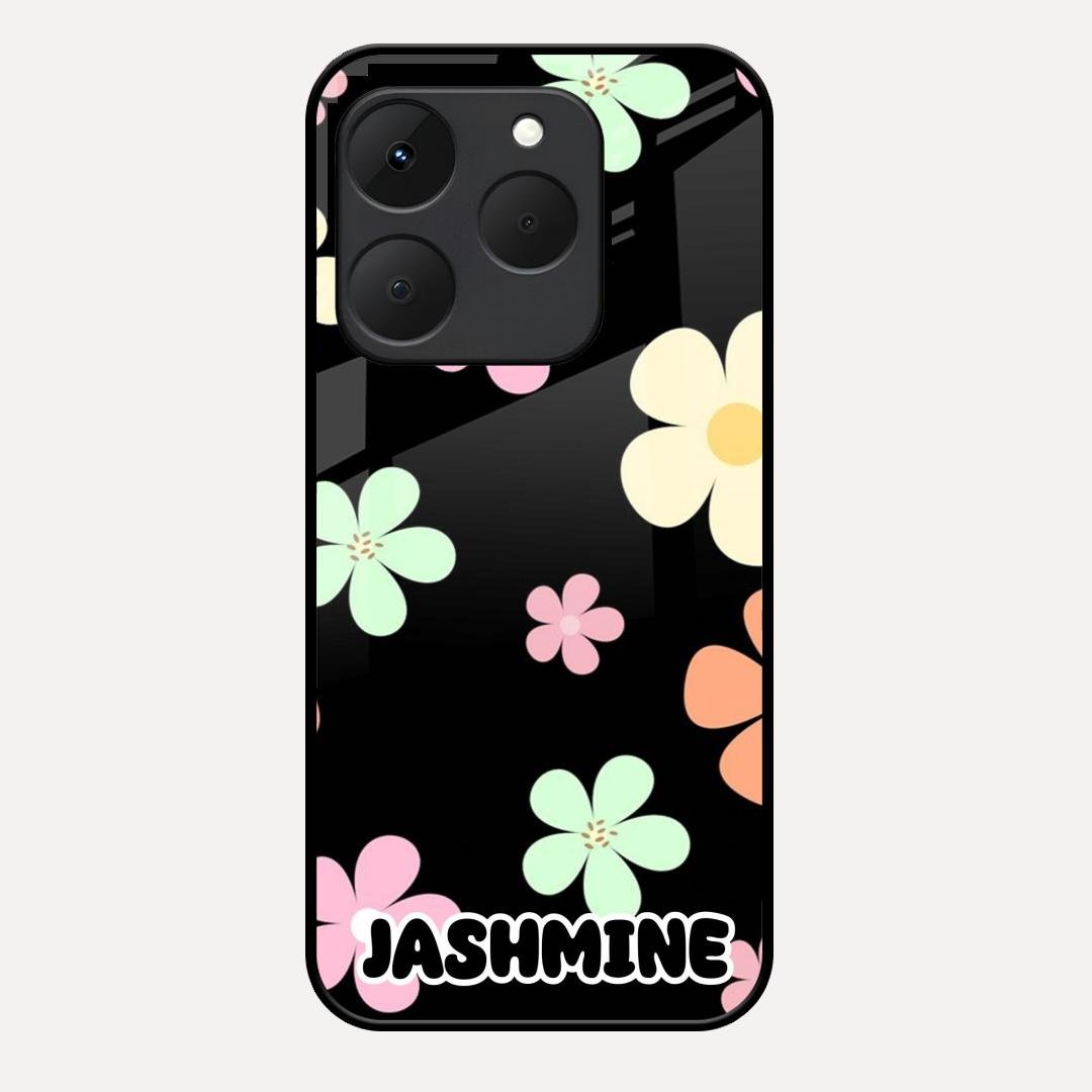 Colorfull Daisy Floral Glass Case Cover For Realme 15T 5G