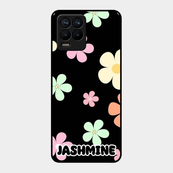 Colorfull Daisy Floral Glass Case Cover For Realme 8 Pro