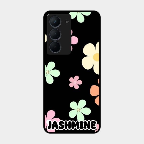 Colorfull Daisy Floral Glass Case Cover For Realme Narzo 80X 5G