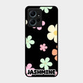 Colorfull Daisy Floral Glass Case Cover For Redmi Note 12 4G