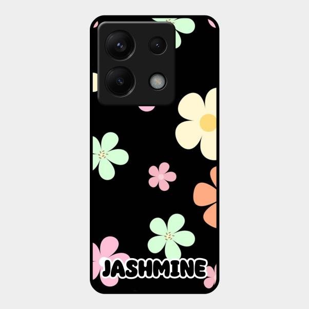 Colorfull Daisy Floral Glass Case Cover For Redmi Note 13 Pro 5G