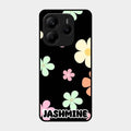 Colorfull Daisy Floral Glass Case Cover For Redmi Note 14 5G