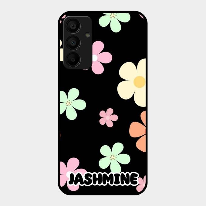Colorfull Daisy Floral Glass Case Cover For Samsung Galaxy F15 5G
