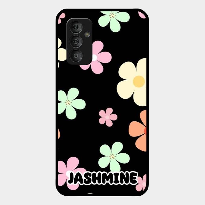 Colorfull Daisy Floral Glass Case Cover For Samsung Galaxy F23 5G