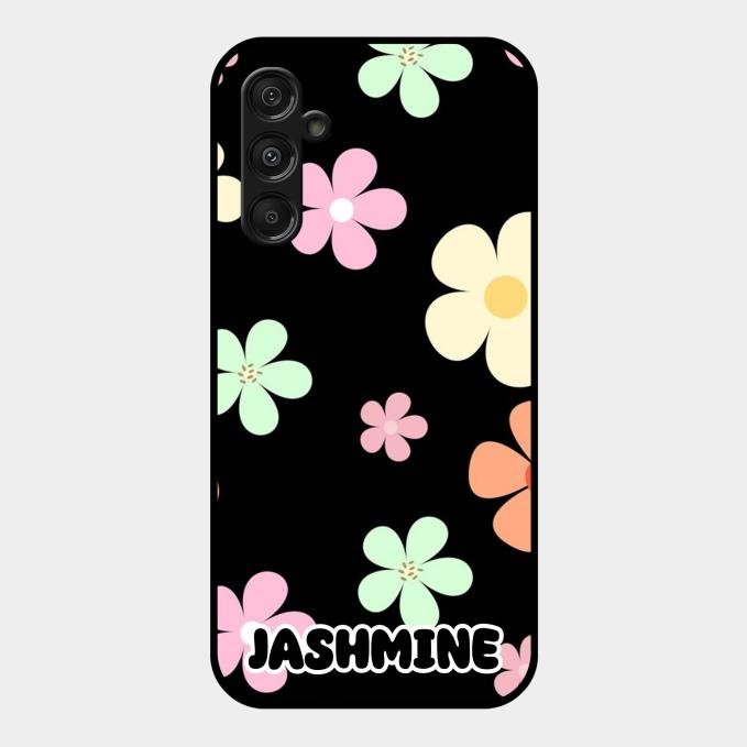 Colorfull Daisy Floral Glass Case Cover For Samsung Galaxy F34 5G