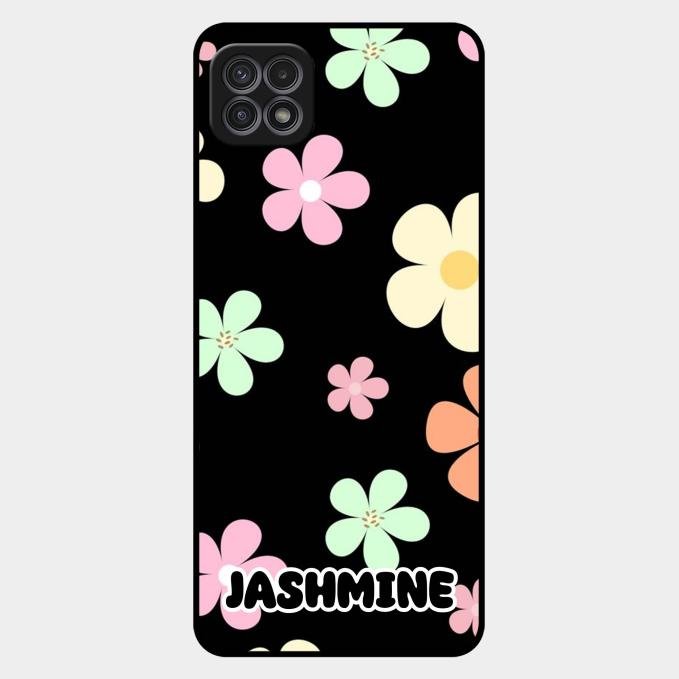 Colorfull Daisy Floral Glass Case Cover For Samsung Galaxy F42 5G