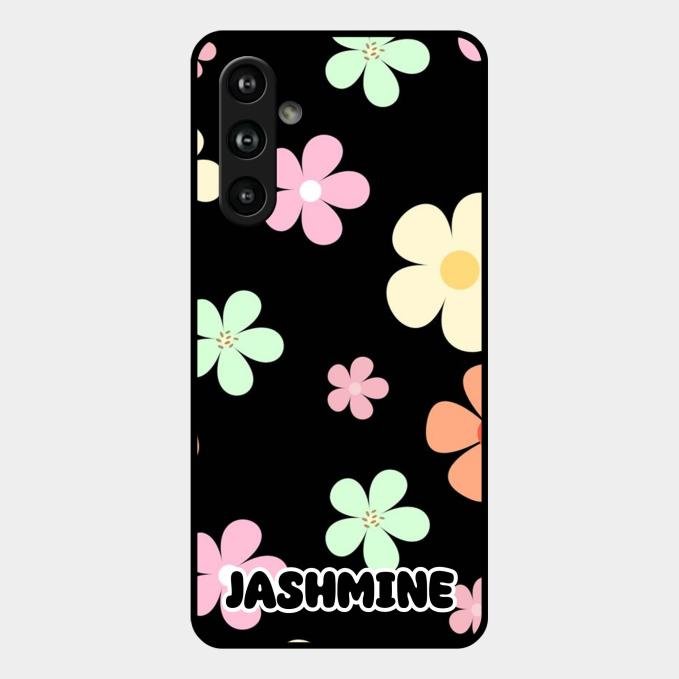 Colorfull Daisy Floral Glass Case Cover For Samsung Galaxy F54 5G