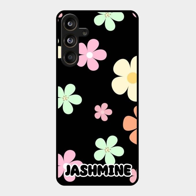 Colorfull Daisy Floral Glass Case Cover For Samsung Galaxy M55 5G