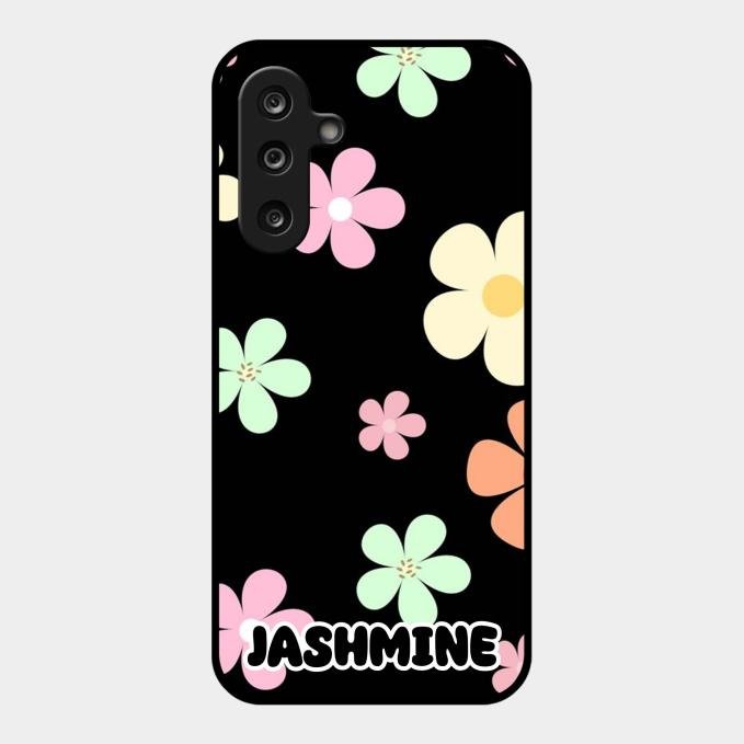 Colorfull Daisy Floral Glass Case Cover For Samsung Galaxy M56 5G